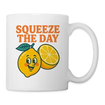 Lemon Summer Fruit Citrus Vintage - Mug - white - Right