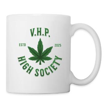 Cannabis T-Shirt Mariuhana High Society - Mug blanc - blanc - Droite