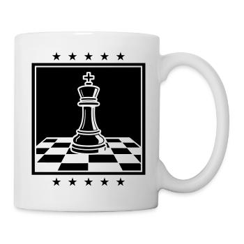 Schach König Chess - Tasse - Weiß - Rechts