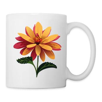 Blumenarrangement Sommerstimmung - Tasse - Weiß - Rechts