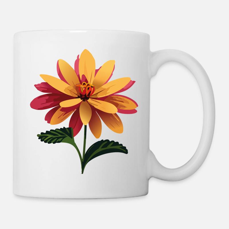 Floral arrangement summer vibe - Mug - white