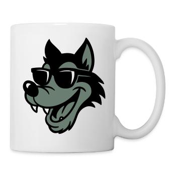 Wolf Comic - Tasse - Weiß - Rechts