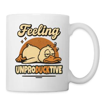 Feeling Unproductive Duck Duck Funny - Mug - white - Right