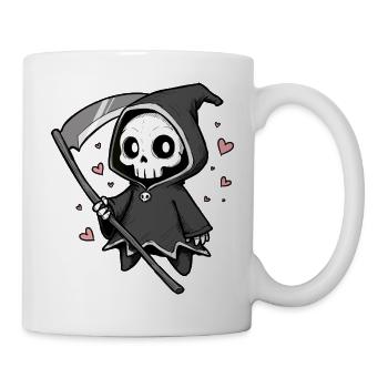 Süßer Sensenmann in der Liebe - Tasse - Weiß - Rechts