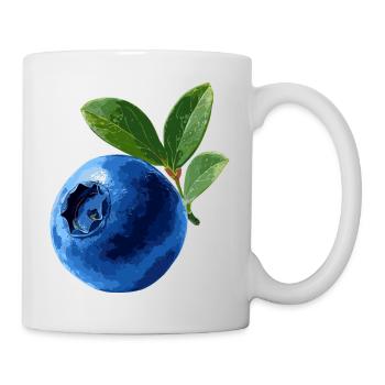 Blaubeere - Tasse - Weiß - Rechts