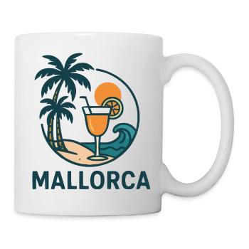 insel mallorca - Tasse - Weiß - Rechts