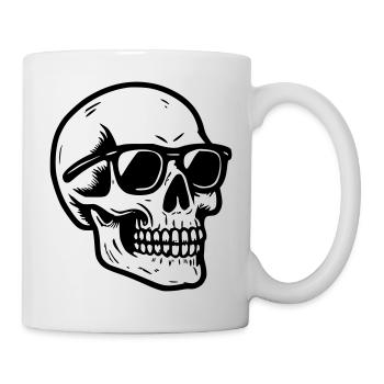 Skull glasses, skull ... - Mug - white - Right