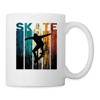 Skateboarder Skating Skateboard - Mug blanc - blanc - Droite