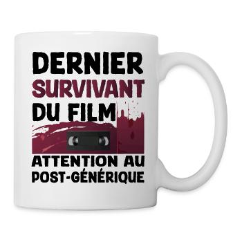 Cassette Survival Art Design - Mug blanc - blanc - Droite