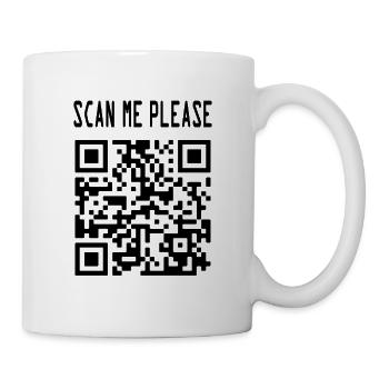 Scan Me QR Code for a Motivational Boost - Mug - white - Right