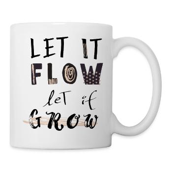 let it flow let it grow - Mug - white - Right