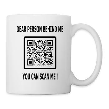Scan me for motivation - Mug - white - Right