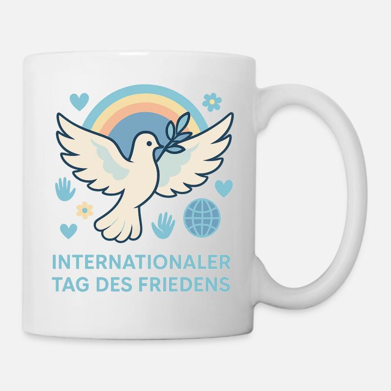 Die Taube des Friedens - Tasse - Weiß