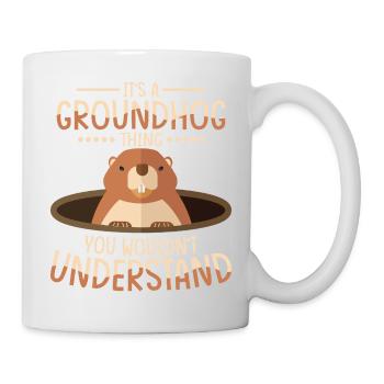 C’est un truc de marmotte que vous ne comprendriez pas Ani - Mug blanc - blanc - Droite