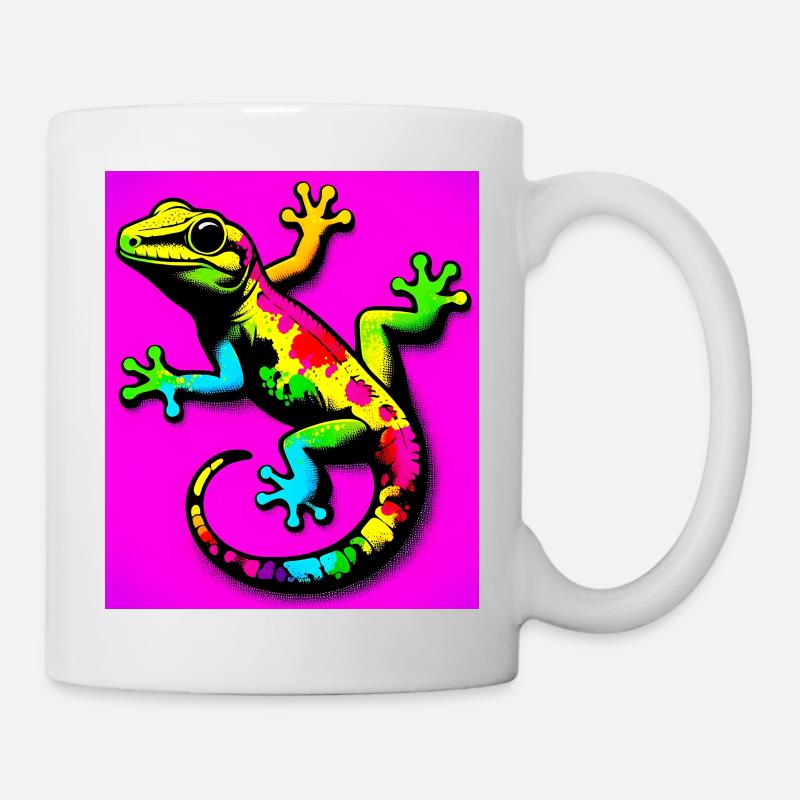 Gecko - Tasse - Weiß