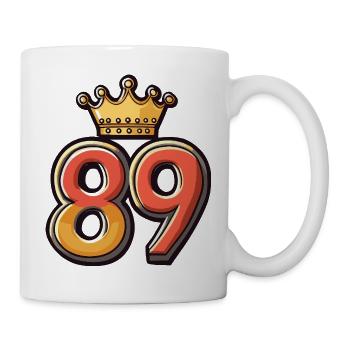 89 Number Crown - Mug - white - Right