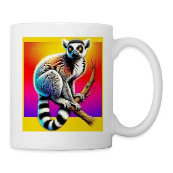 Lémurien - Mug blanc - blanc - Droite