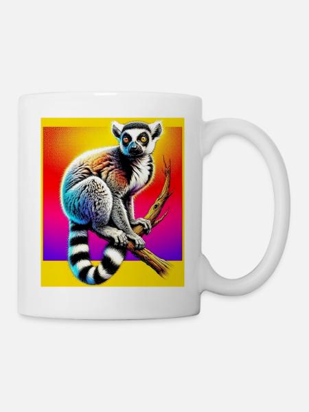 Lemur - Tasse - Weiß