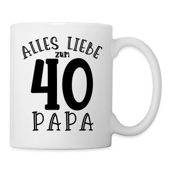 Happy 40th birthday dad - Mug - white - Right