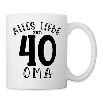 Happy 40th Birthday Grandma - Mug - white - Right
