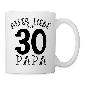 Happy 30th Birthday Dad - Mug - white - Right