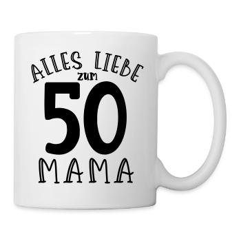 Happy 50th Birthday Mom - Mug - white - Right