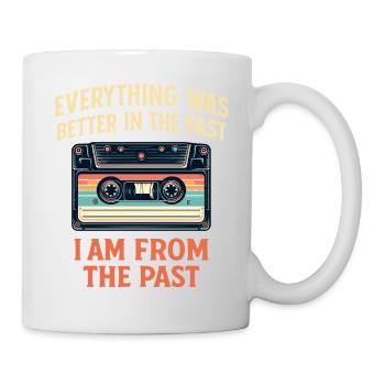 Alles war früher besser Kassette - Tasse - Weiß - Rechts