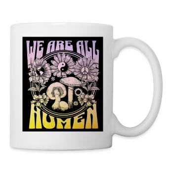 Hippie au royaume champignon Nature motivation - Mug blanc - blanc - Droite
