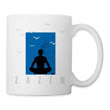 Méditation zazen - Mug blanc - blanc - Droite