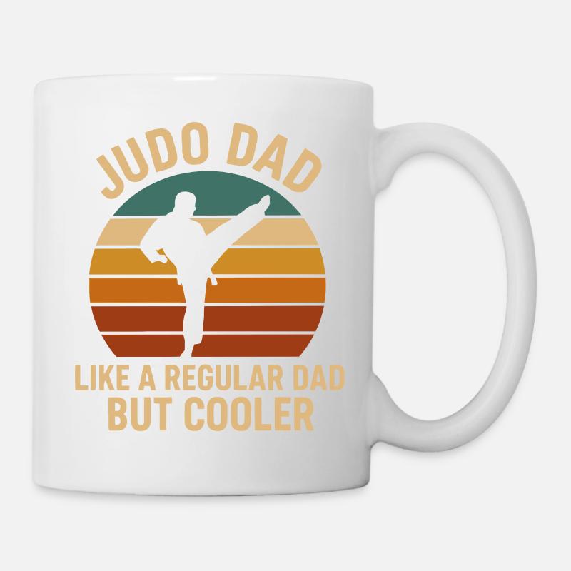 Judo-Papa wie ein normaler Papa, aber cooler - Tasse - Weiß