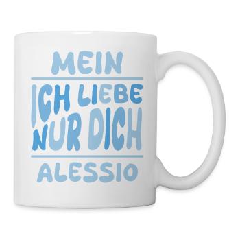 Geschenk für Alessio - Tasse - Weiß - Rechts