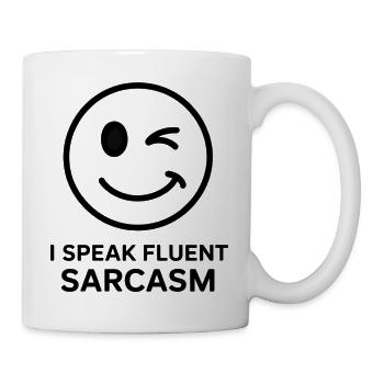 Expressive Winks and Sarcasm Design - Mug - white - Right
