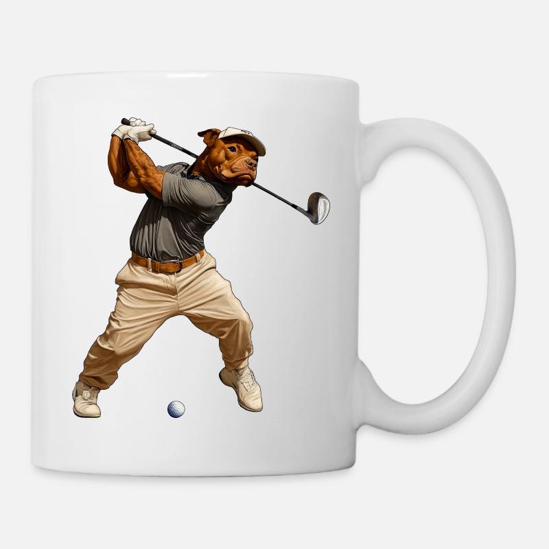 Pitbull Golfer - Mug - white