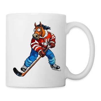 Eishockey Pferd - Mug - white - Right