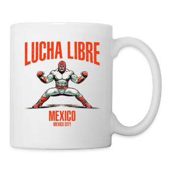 Maskiert Lucha Libre Luchador Mexikanisches Wrestling - Tasse - Weiß - Rechts
