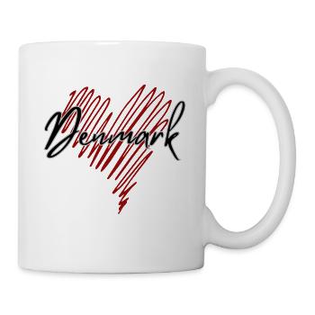 Danish pride, I love Denmark - Mug - white - Right