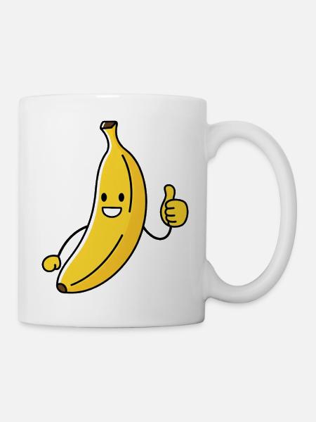 Eine lustige Banane - Tasse - Weiß