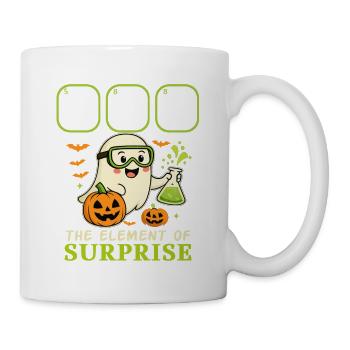 Boo L’élément de surprise – Drôle STEM Halloween - Mug blanc - blanc - Droite