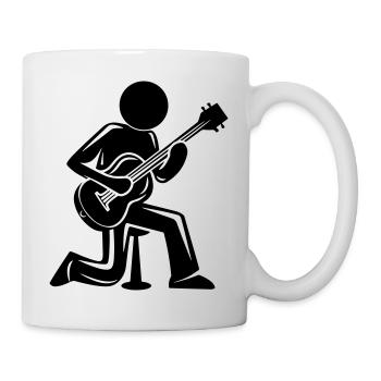Gitarrist Gitarre Musiker - Tasse - Weiß - Rechts