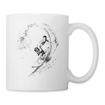 Surfing - Tasse - Weiß - Rechts