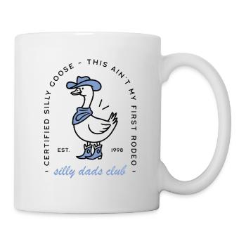 Silly goose dads club funny father cowboy puns - Mug - white - Right