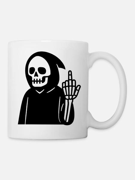 Cooles Reaper Design Illustration - Tasse - Weiß