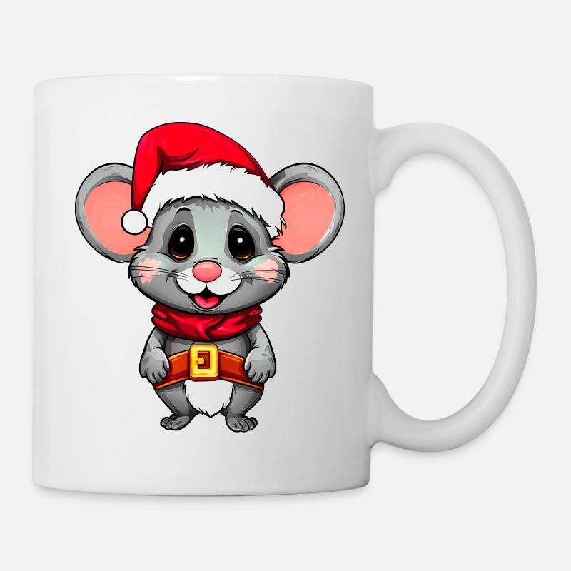 Souris Noël - Mug blanc - blanc