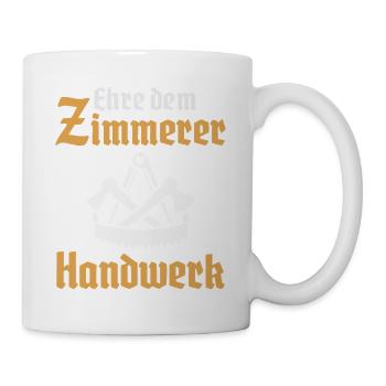 Insigne de la guilde des charpentiers - Mug blanc - blanc - Droite