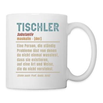 Charpentier Définition Charpentier Signifiant Artisanat - Mug blanc - blanc - Droite