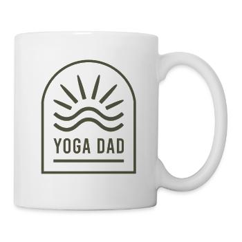 Yoga Papa Zen Spiritueller Yogi Vater Wellness-Liebhaber - Tasse - Weiß - Rechts