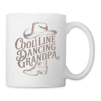 Cool Cowboy Line Dance Grand-père Dicton - Mug blanc - blanc - Droite