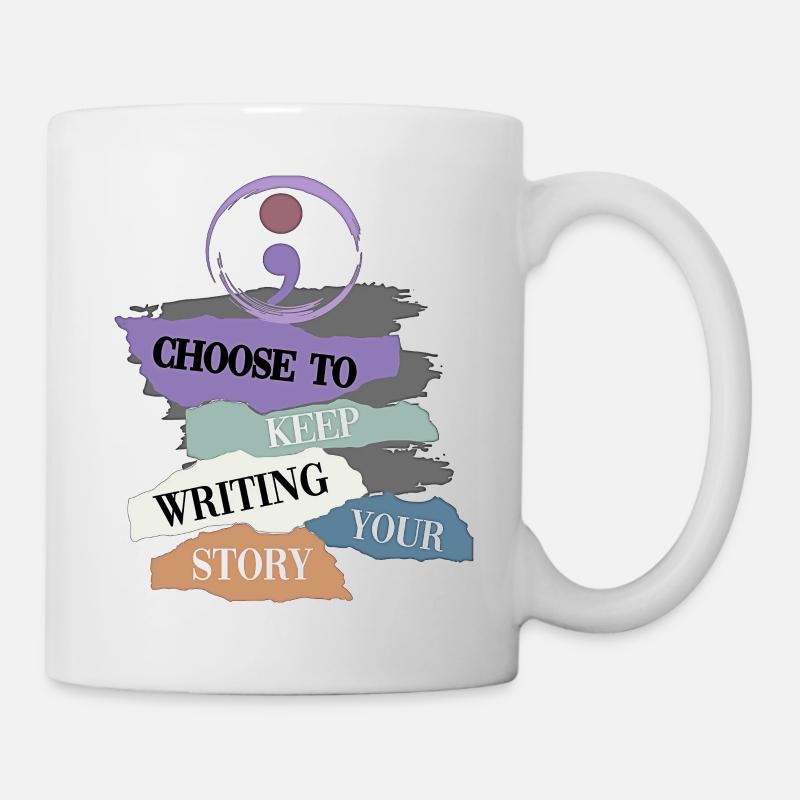 Inspirational Writing Motivation Tapestry - Mug - white