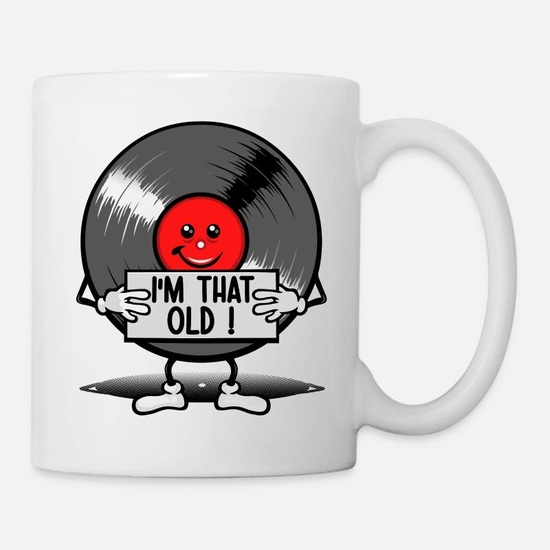 Aussi vieux qu’un record - Mug blanc - blanc