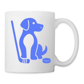 Teckel Beagle Maître Maître De Hockey sur Glace - Mug blanc - blanc - Droite